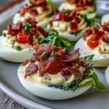 BLT Deviled Eggs Bacon