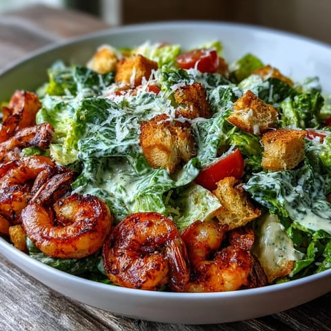 Sliced grilled chicken, shaved Parmesan, and halved cherry tomatoes add color and flavor to this hearty Romaine Caesar Bowl.
