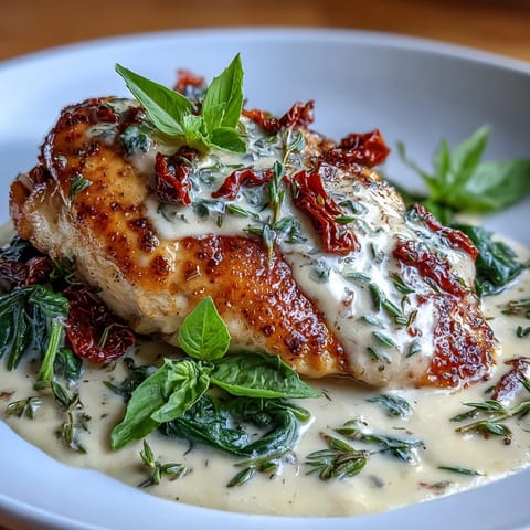 Creamy Tuscan Chicken Tomatoes