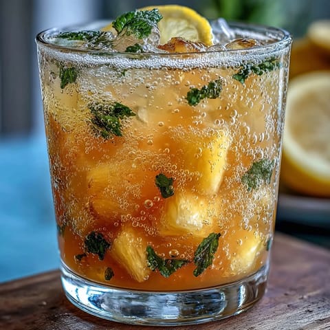 Fiery Grad Party Punch, a tropical tropical mango pineapple lemonade delight.