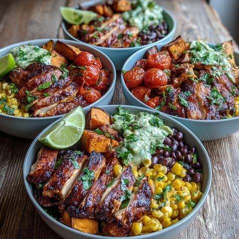 Healthy BBQ chicken meal prep bowls ready in under an hour, perfect for lunch.