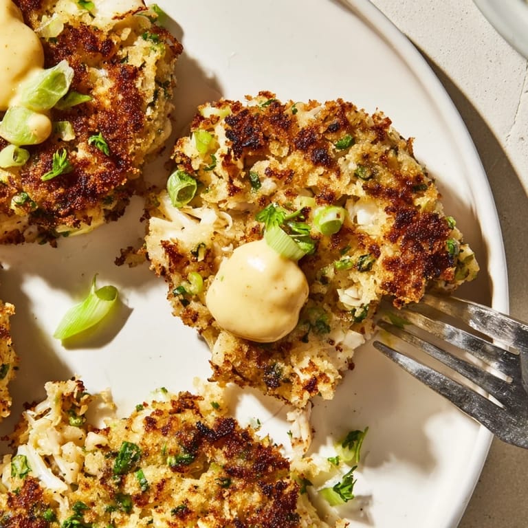Crab cakes on a plate with lemon wedges, paired with a crisp salad for a complete meal.
