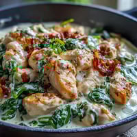 Creamy one-pot lemon orzo with chicken and spinach, bright and fresh for a perfect spring dinner.